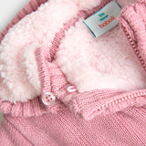 Chaqueta de bebé rosa