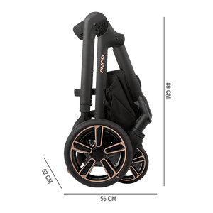 Coche para Bebé Demi Grow Riveted + Cuna Moisés