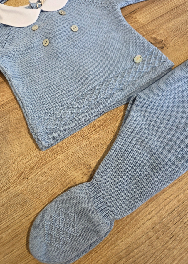 Conjunto de primer dia para niño con gorro 004-10257 A12