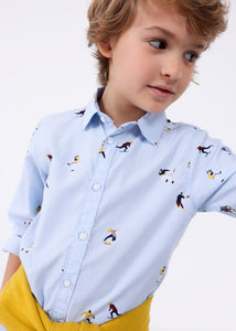 Camisa m/l estampada 411025