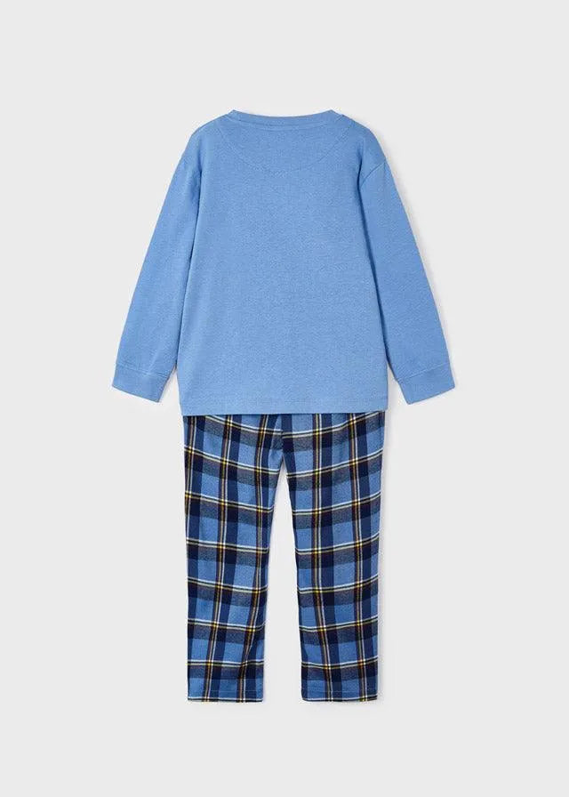 Pijama cuadros Cielo - La Tienda de Salo