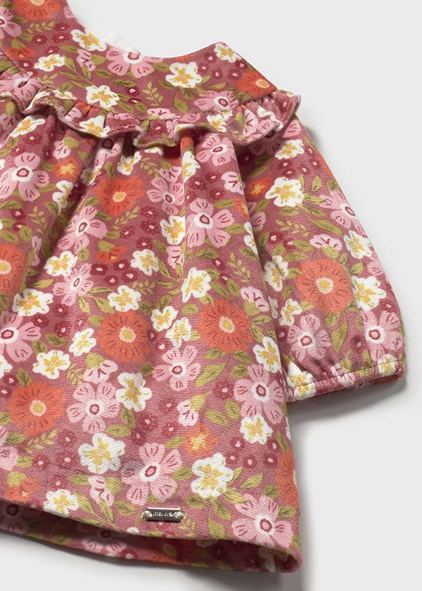 Vestido terciopelo estampado 282250