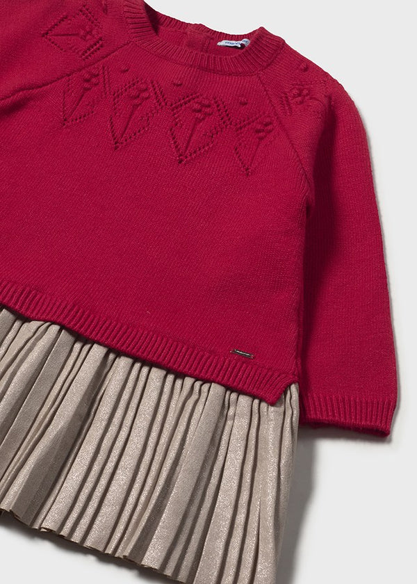 Vestido combinado tricot 290838