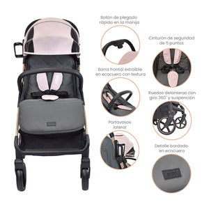 Coche Para Bebe Nova rosa Priori