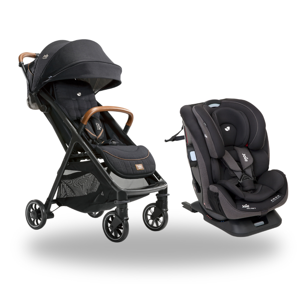 Combo Coche Joie Signature Parcel Eclipse + Silla de carro Every Stage FX Coal