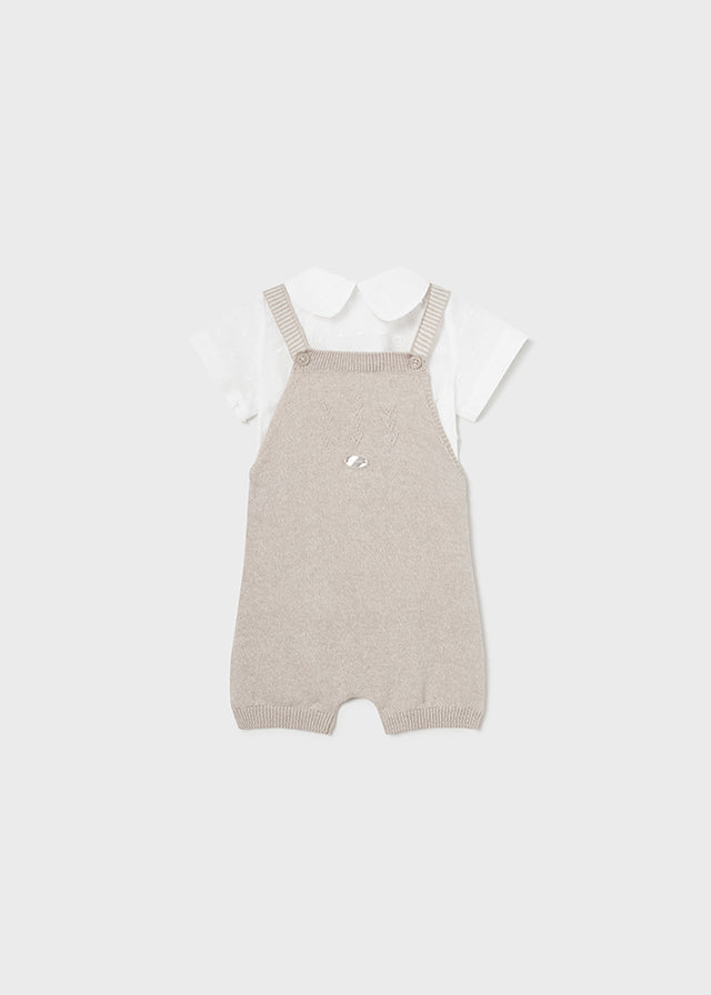 Overol tejido con camisa 162293