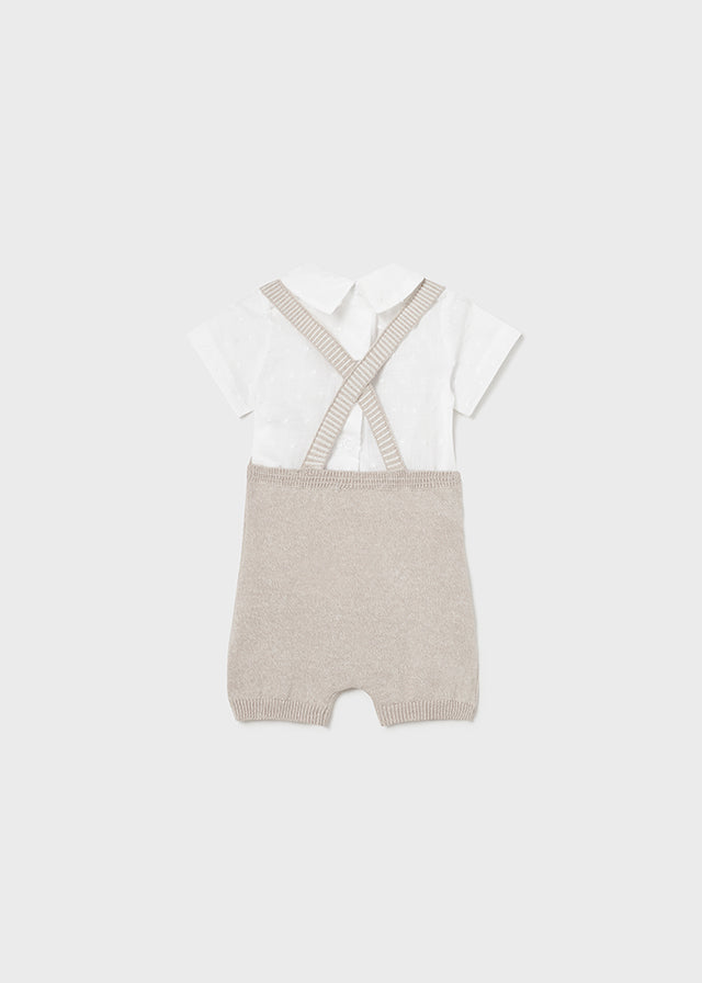 Overol tejido con camisa 162293