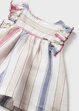 Vestido rayas lino 182959