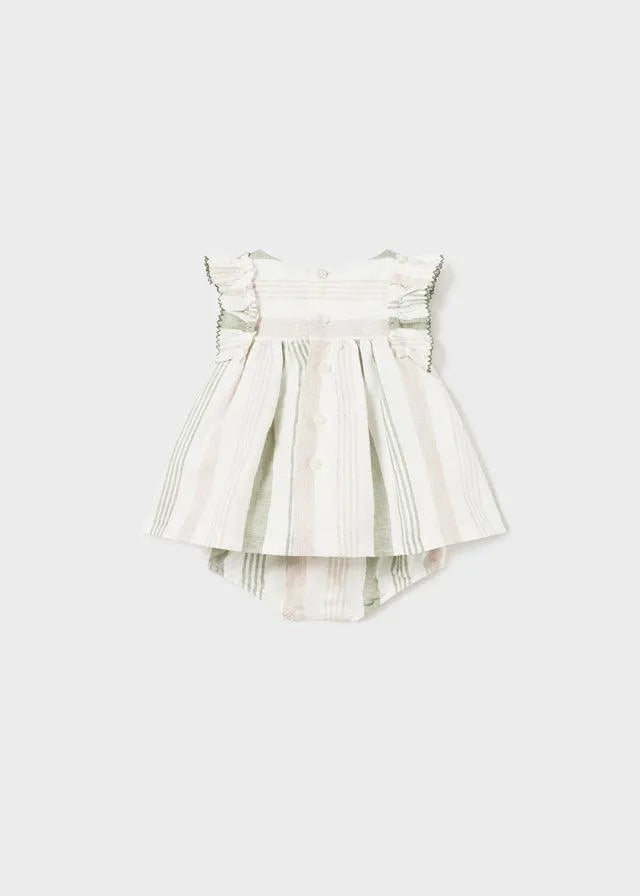 Vestido rayas lino 182960 - La Tienda de Salo