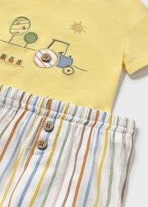 Conj. pantalon corto camiseta 120236