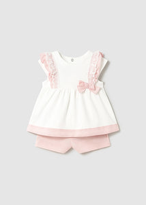 Conjunto bermuda combinado lino 123611