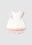 Conjunto bermuda combinado lino 123611