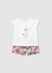 Conjunto bermuda estampada 123715