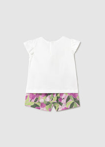 Conjunto bermuda estampada 123715