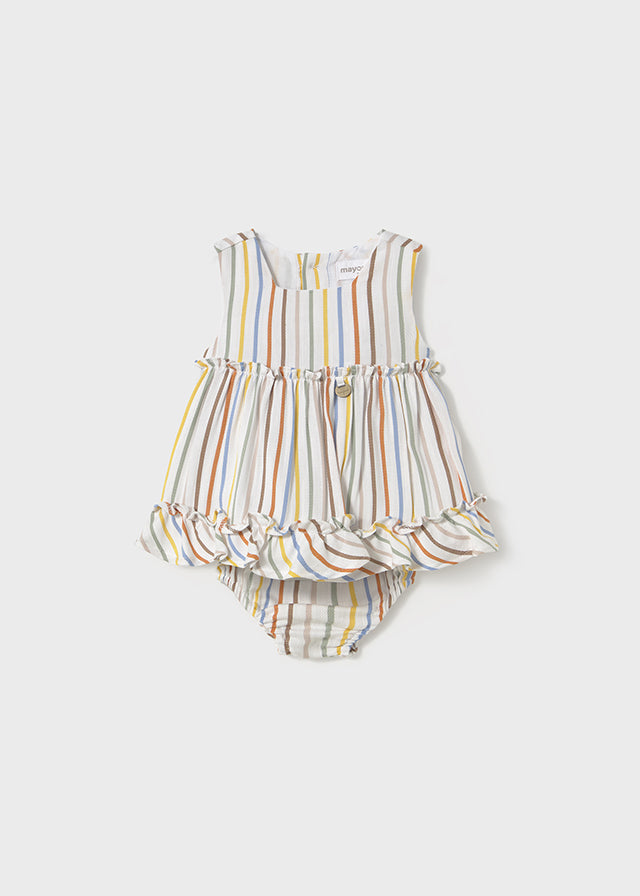 Vestido de lineas para niña 184410