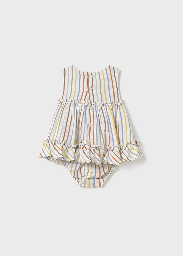 Vestido de lineas para niña 184410