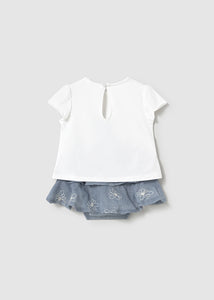 Conjunto con falda para niña 185315