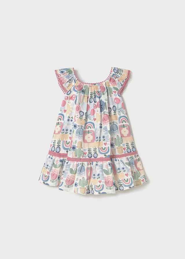 Vestido estampado para niña 191761