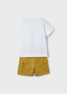 Conjunto con bermuda para niño 360586