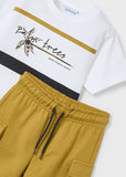 Conjunto con bermuda para niño 360586