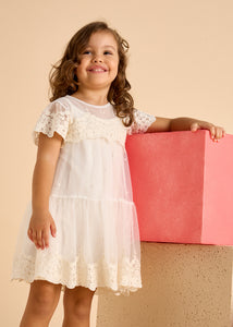Vestido tul bordado 390937