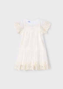 Vestido tul bordado 390937
