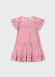 Vestido tul bordado 390939