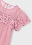 Vestido tul bordado 390939