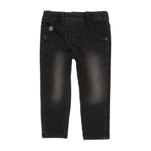 Pantalón felpa denim de bebé 290001