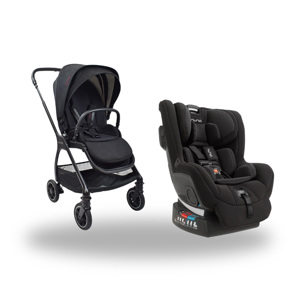 Combo Coche TRIV Black + Silla de Carro Nuna Rava Caviar