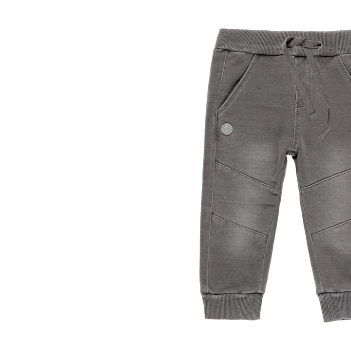 Pantalón felpa denim de bebé niño 390013G - La Tienda de Salo
