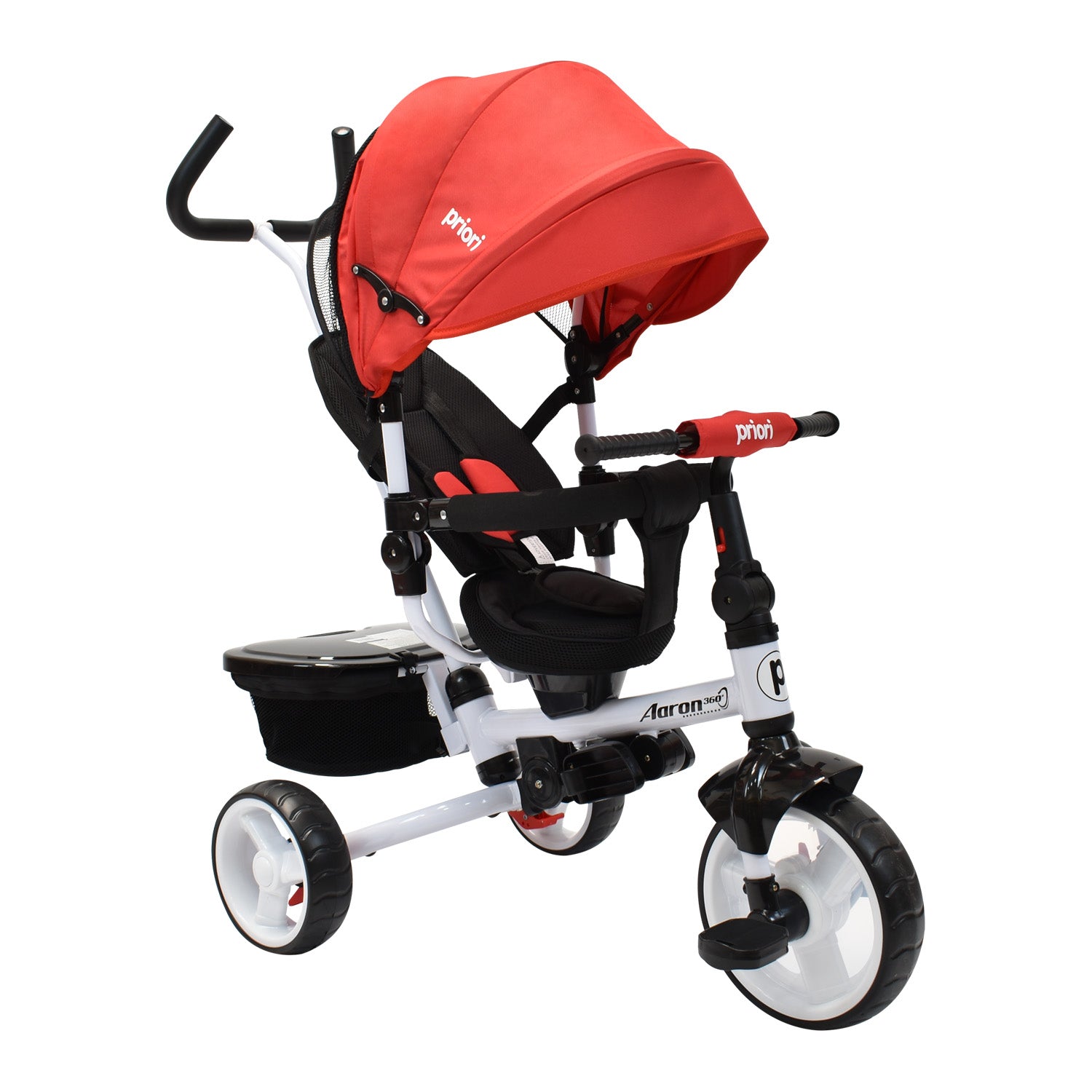 Triciclo Paseador Aaron 360 Bebe Priori Rojo