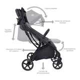 Coche Para Bebe Nova Gris Priori