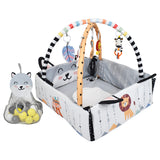 Gimnasio Actividades Con Pelotas Gris Premium Baby PB-302MN