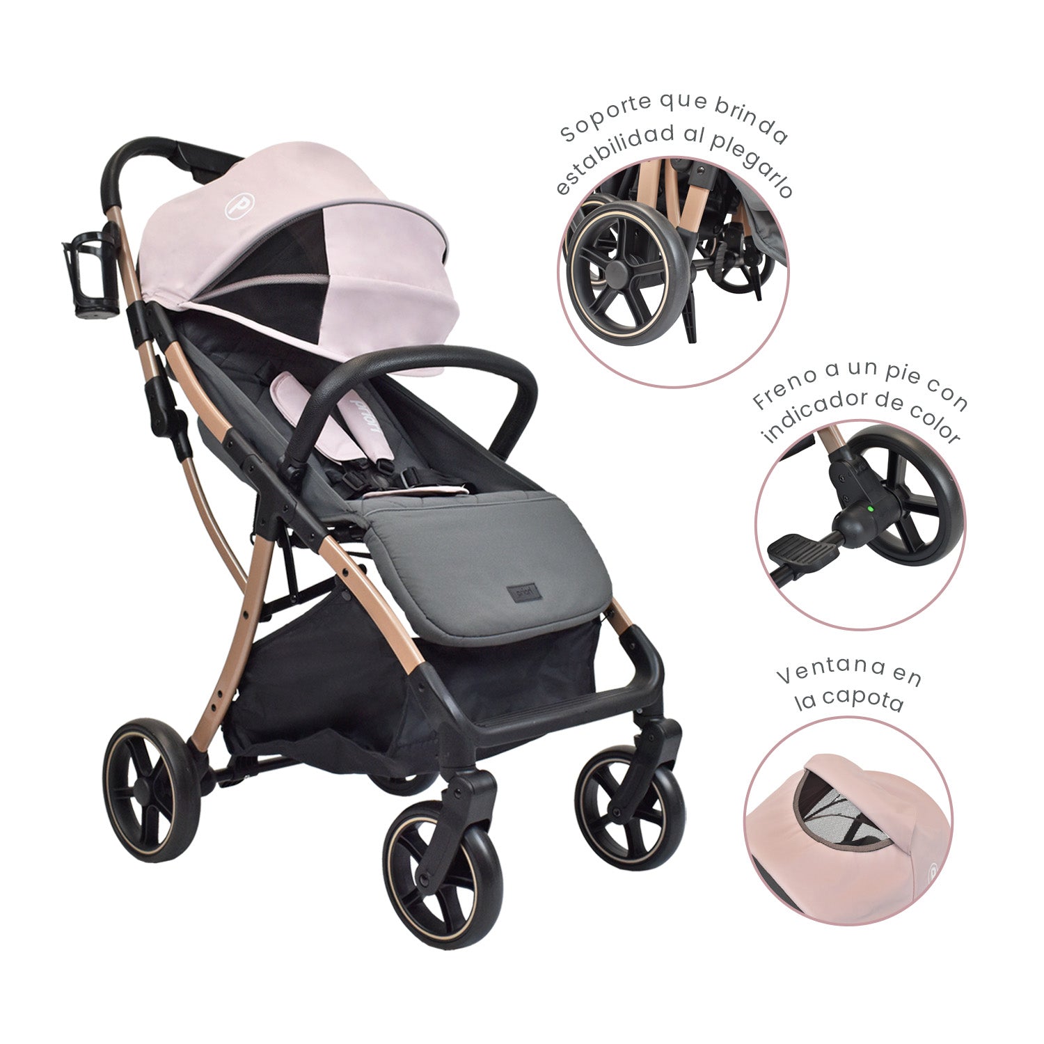 Coche Para Bebe Nova rosa Priori