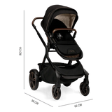 Coche para Bebé Demi Grow Riveted + Cuna Moisés