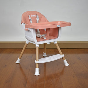 Silla Comedor Bebe 5 en 1 Executive Priori Rosa