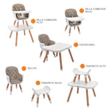 Comedor infantil 6 en 1 Mila Gris Priori