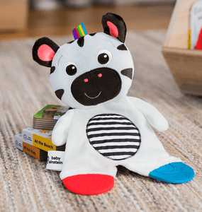 Peluche de apego y dentición zebra