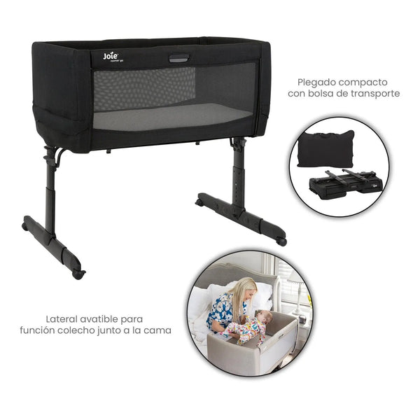 Cuna Colecho Bebe Joie Roomie Go Negro - La Tienda de Salo