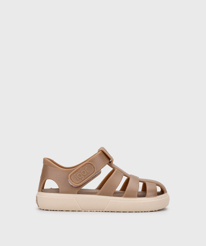Sandalia cangrejera para niños Bay Taupe S10340