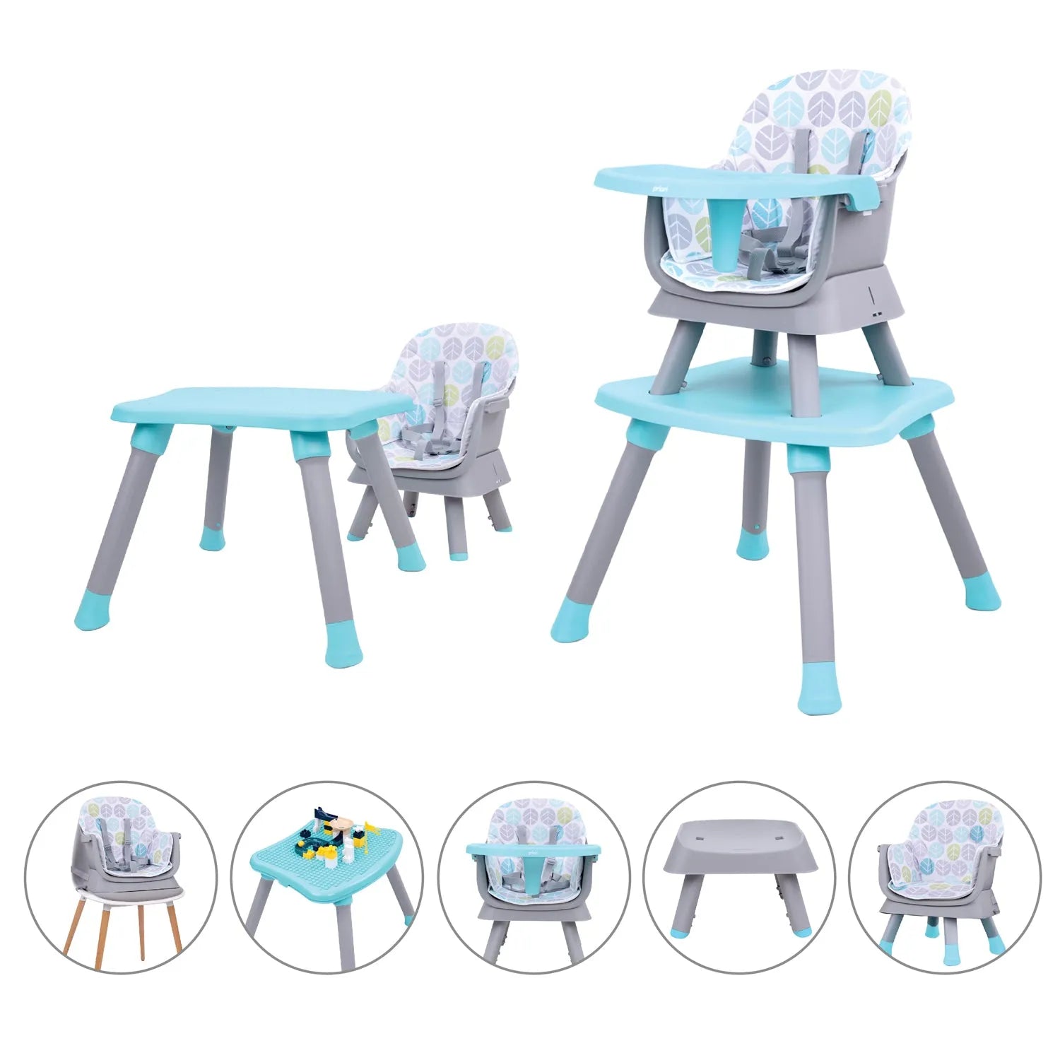 Silla comedor bebe 6en1 Priori Sidney Azul - La Tienda de Salo