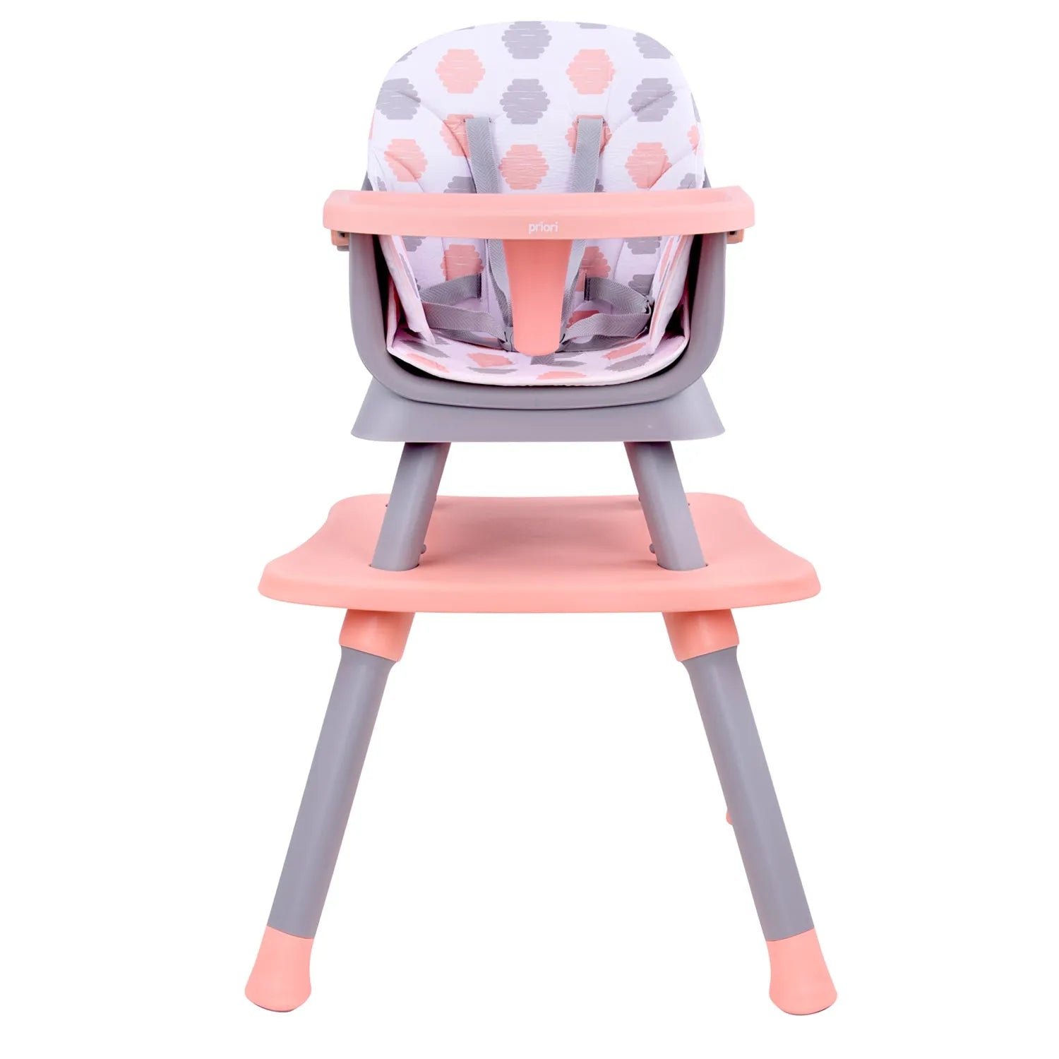 Silla comedor bebe 6en1 Priori Sidney Rosa - La Tienda de Salo