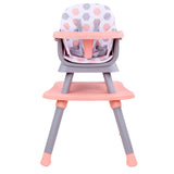 Silla comedor bebe 6en1 Priori Sidney Rosa - La Tienda de Salo