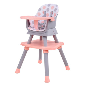 Silla comedor bebe 6en1 Priori Sidney Rosa - La Tienda de Salo