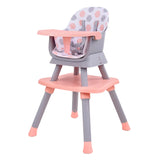 Silla comedor bebe 6en1 Priori Sidney Rosa - La Tienda de Salo