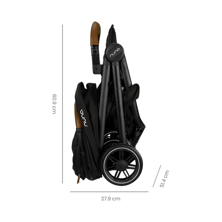 Coche de Bebé Nuna Ultracompacto TRVL + Pipa Urban Caviar - La Tienda de Salo