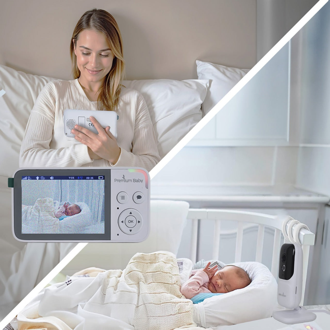 Monitor de video para bebé Premium Baby PB-AA 504