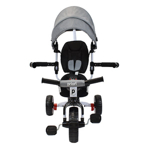 Triciclo Paseador Aaron 360 Bebe Priori Gris