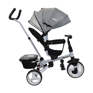 Triciclo Paseador Aaron 360 Bebe Priori Gris